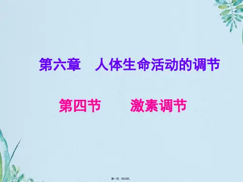 人教版七级生物下册激素调节(共20张PPT)