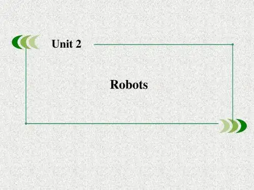 人教高中英语版选修7 Unit 2《Robots》ppt单元总结复习课件