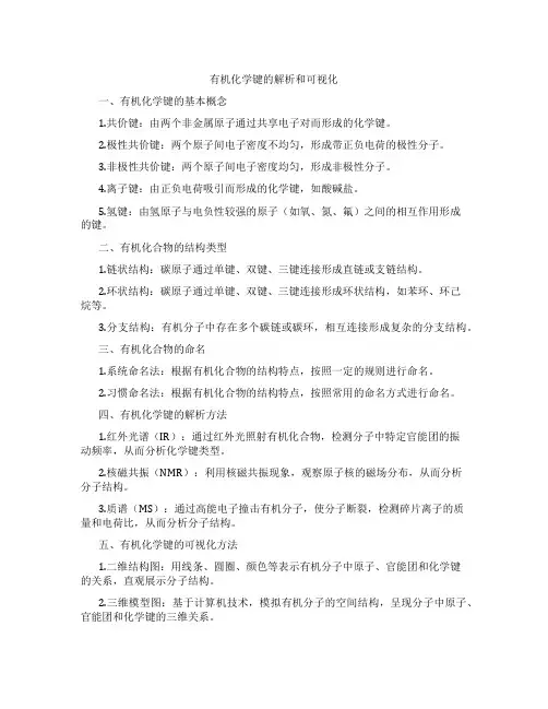 有机化学键的解析和可视化