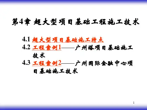 超大型项目基础工程施工技术PPT课件