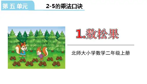 北师大版二年级数学上册课件第五单元1.数松果(共18张PPT)
