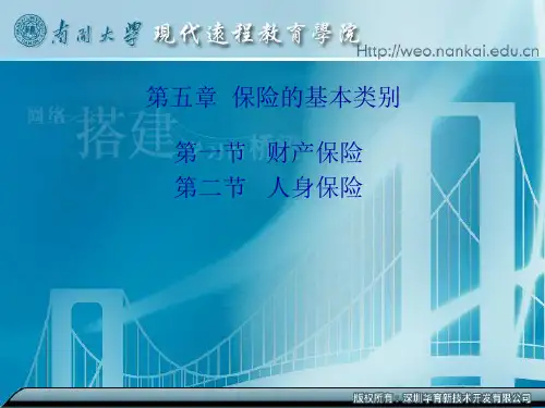 第五章保险的基本类别