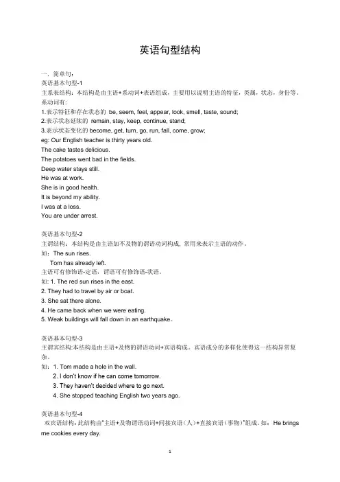 英语句型结构