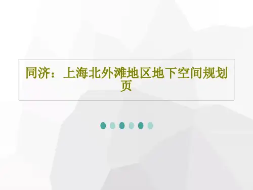 同济：上海北外滩地区地下空间规划页101页PPT