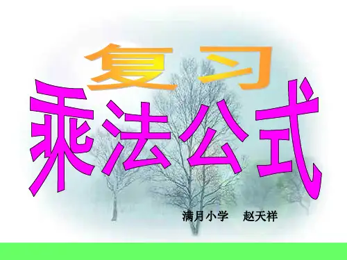 乘法公式-复习课课件