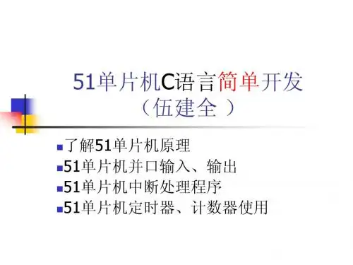 51单片机C语言开发