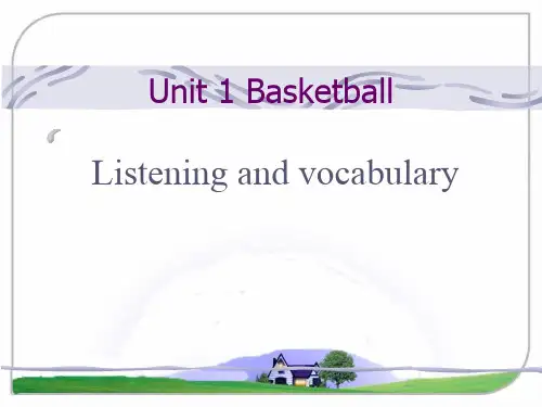 外研版高中英语选修7Module1_Listening_and_vocabulary_精品课件