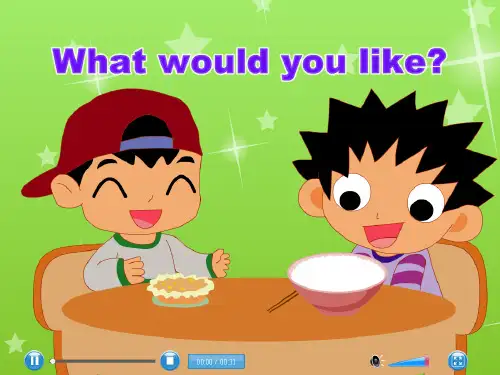 译林英语4A Unit6 《At the snack bar》cartoon time公开课课件