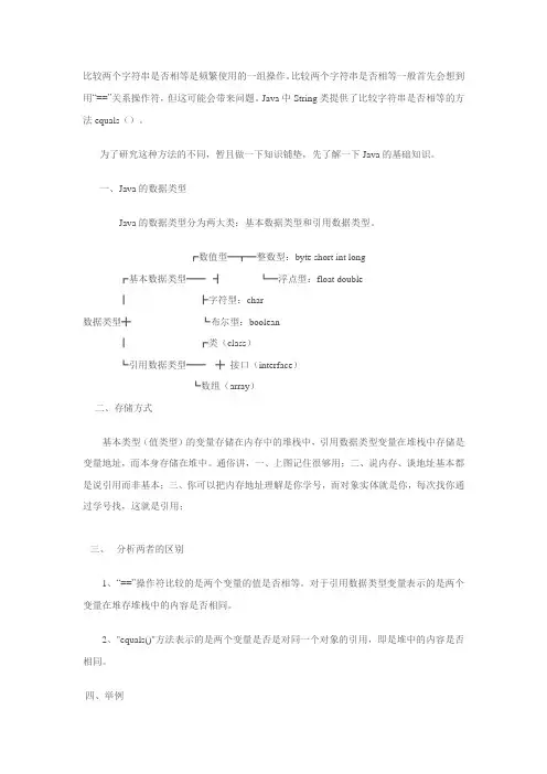 Java判断字符串是否相等