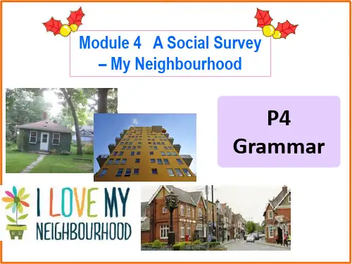 秋外研版高中英语必修一课件：M4 Grammar(共30张PPT)