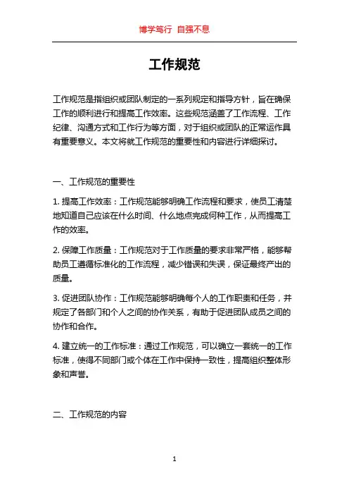 工作规范_精品文档