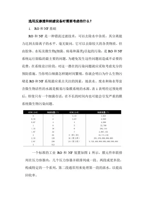 陶氏膜元件手册
