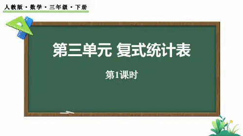  人教版三年级下册数学《复式统计表》(课件)