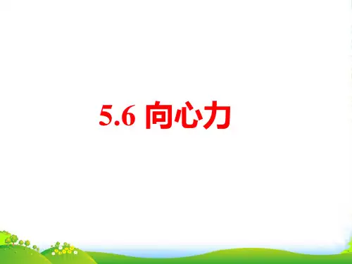 人教版必修二5.6向心力课件(共15张PPT)