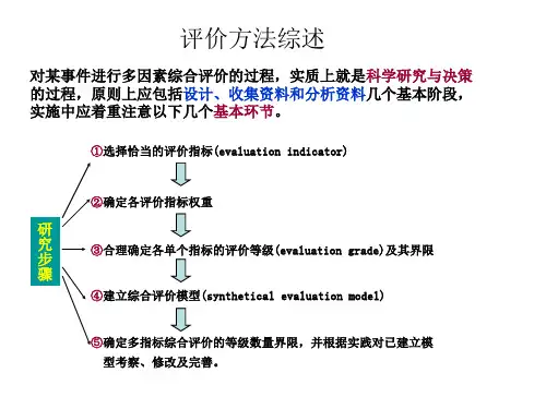 评价方法综述