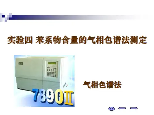 ch04 苯系物含量的气相色谱法测定