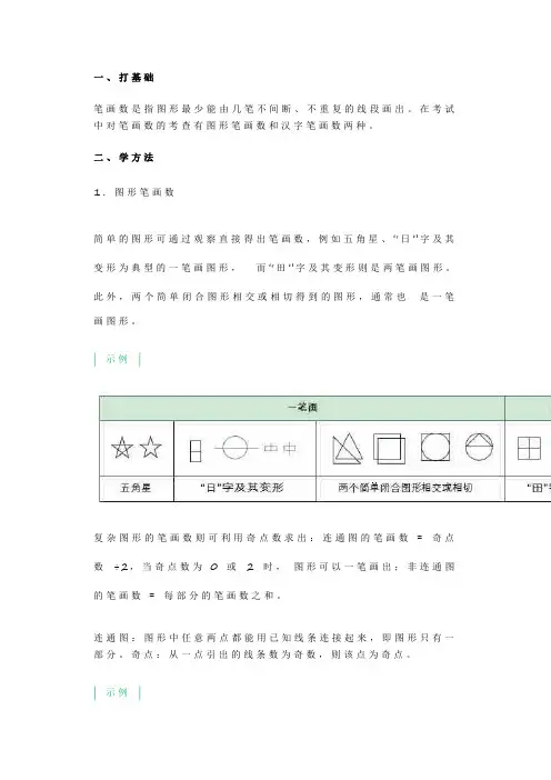 公务员考试 48.图形推理数量类考点“笔画”_PDF压缩