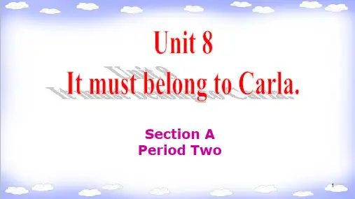 Unit8 SectionA3a-4c课件-人教版九年级英语全册 