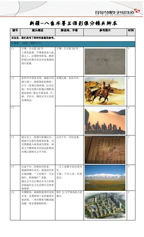 3D动画脚本