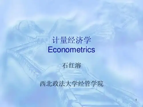 第一章计量经济学