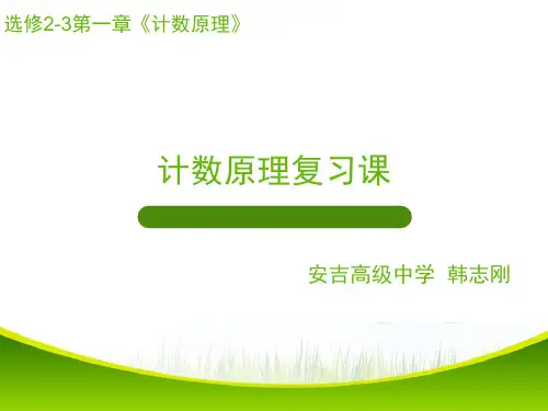 高中数学《第一章计数原理复习参考题》272PPT课件