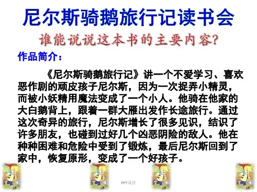 尼尔斯骑鹅旅行记  ppt课件