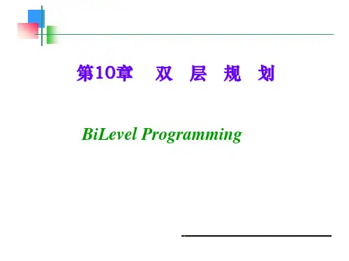 第10章 双层规划解析