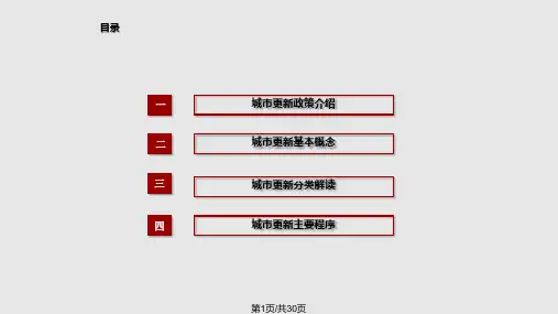 深圳市城市更新改造政策解读和工作步骤流程整理PPT课件