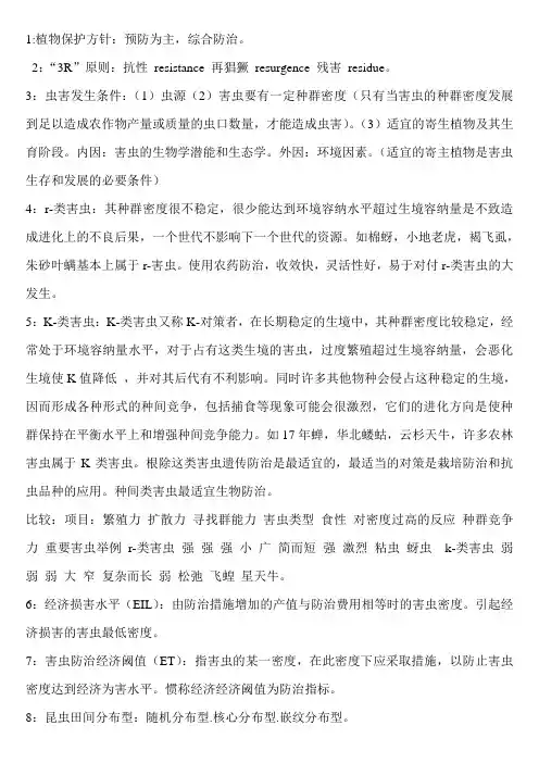 昆虫学资料课件资料