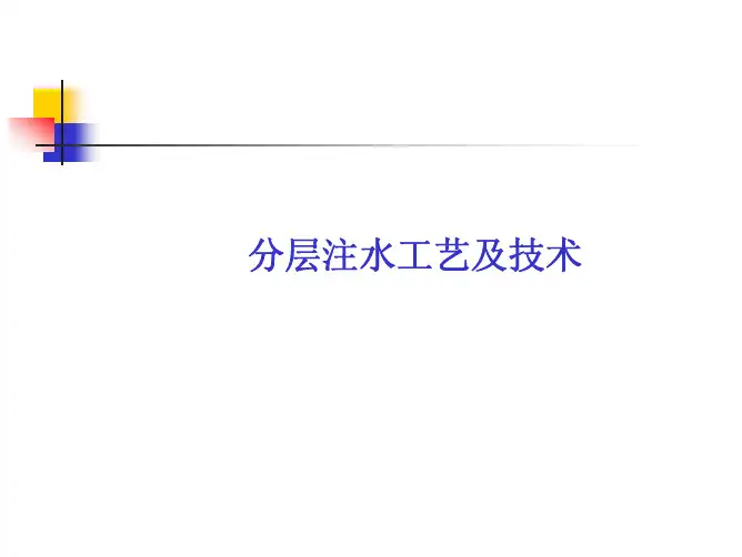 分层注水工艺及技术