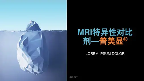 MRI特异性对比剂--普美显精品课件