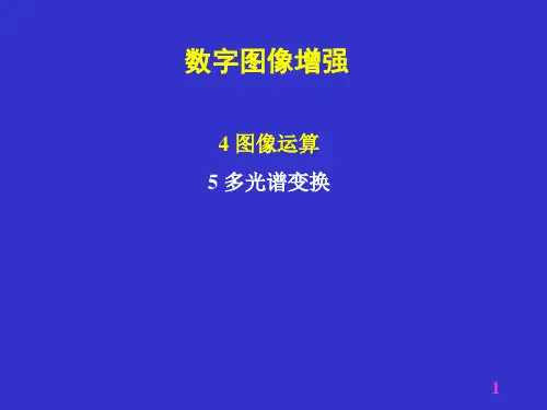三讲遥感图像处理3