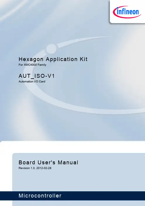 Infineon Technologies AG XMC4000家庭应用板用户手册（第1版，2012