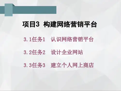 构建网络营销平台