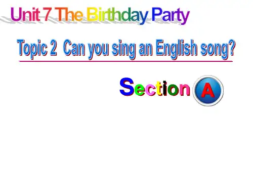 仁爱版七年级英语下册课件：Unit 7 Topic 2 Section A(17张PPT)