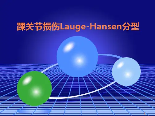 踝关节损伤Lauge-Hansen分型ppt课件