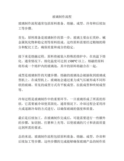 玻璃制作流程