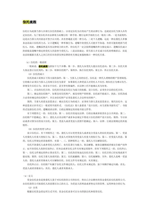 信托流程