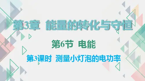 电能第3课时(PPT课件(初中科学)31张)