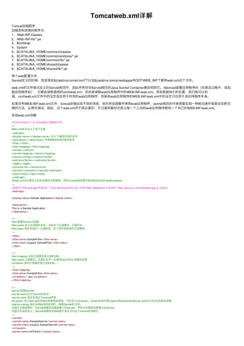 Tomcatweb.xml详解