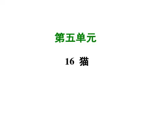 优秀课件人教版七年级语文(部编版)上册课件-17 猫 (共57张PPT)