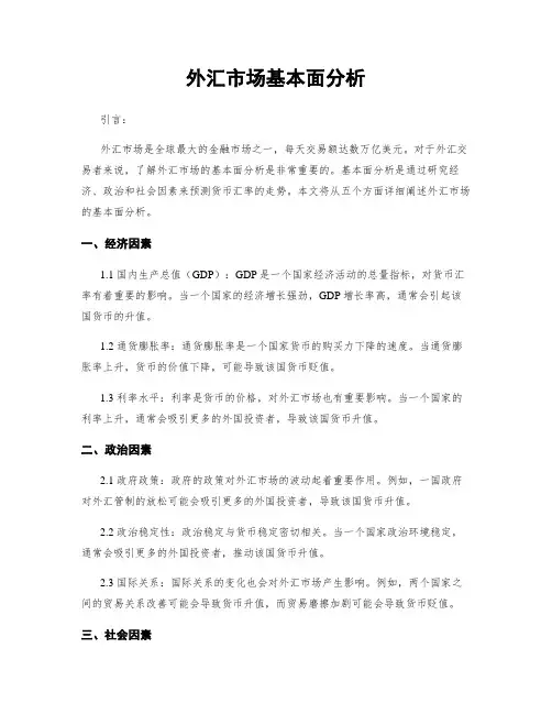 外汇市场基本面分析