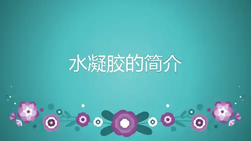 高分子水凝胶简介PPT课件