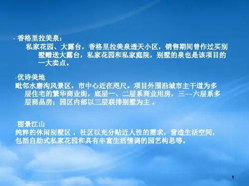 某别墅营销推广方案