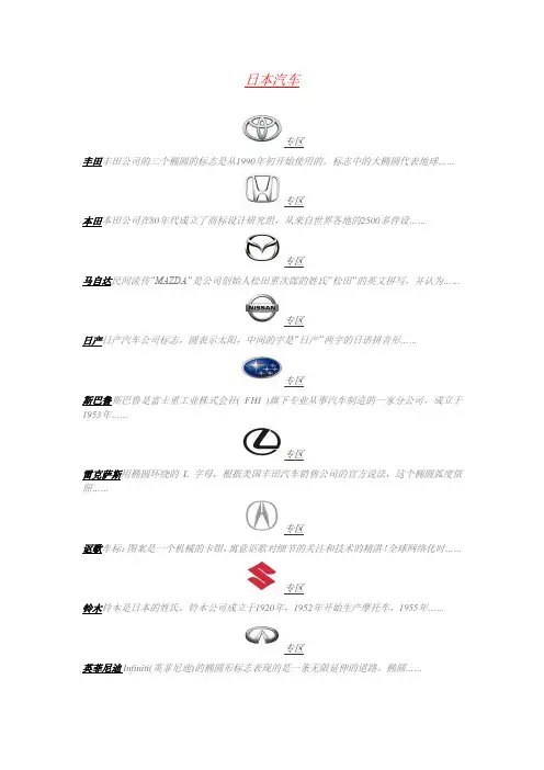 国际汽车标志
