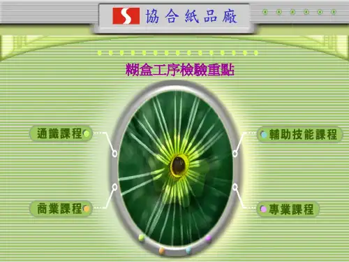 糊盒工序检验重点