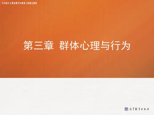 《组织行为学》教学资源 3  第三章 群体心理与行为