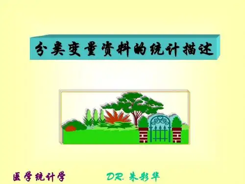 6.分类变量的统计描述