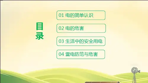 安全用电你我同行主题班会辅导图文PPT课件