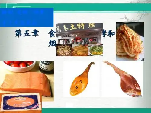 第五章-食品的腌制烟熏发酵保藏